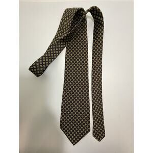 Tachi Taylor New York Classic Silk Tie Geometric Design Sewn Sun Tipping